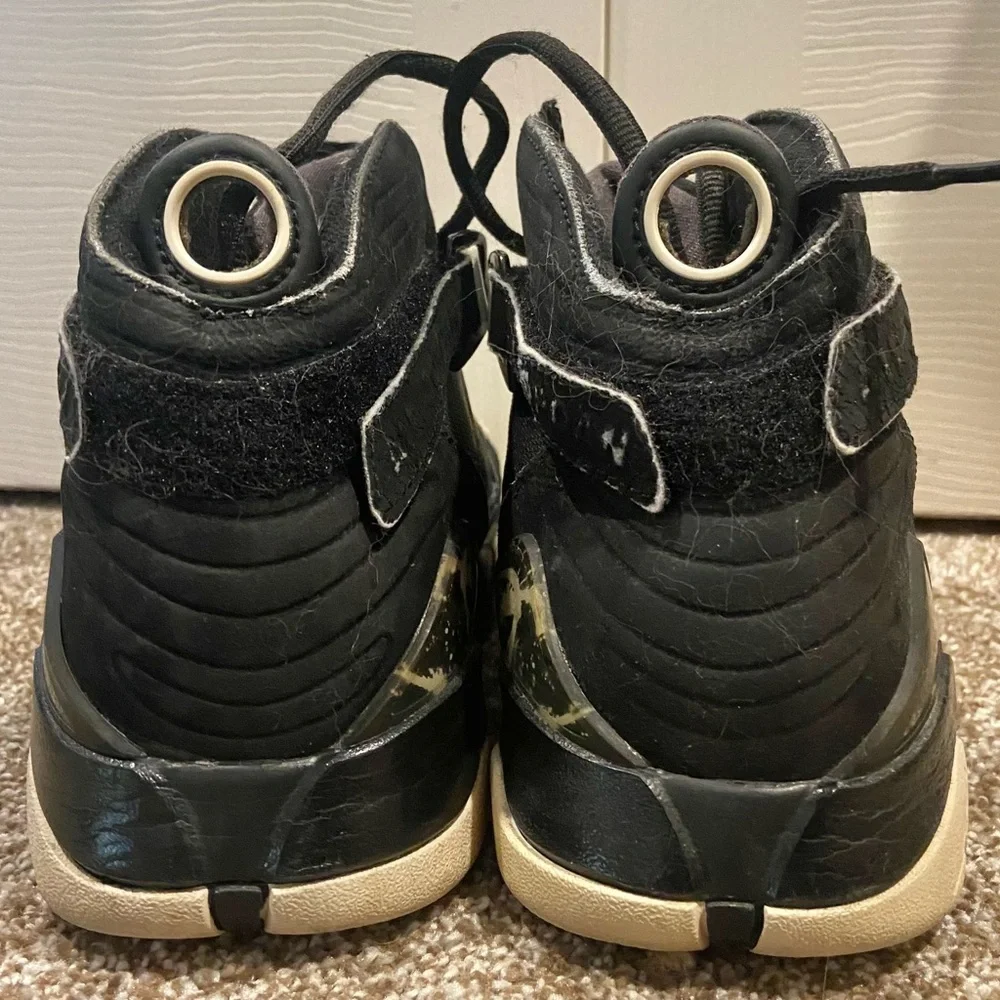 Size 9.5 Nike Air Jordan VIII Retro 8.0 Dark Charcoal Black White Men